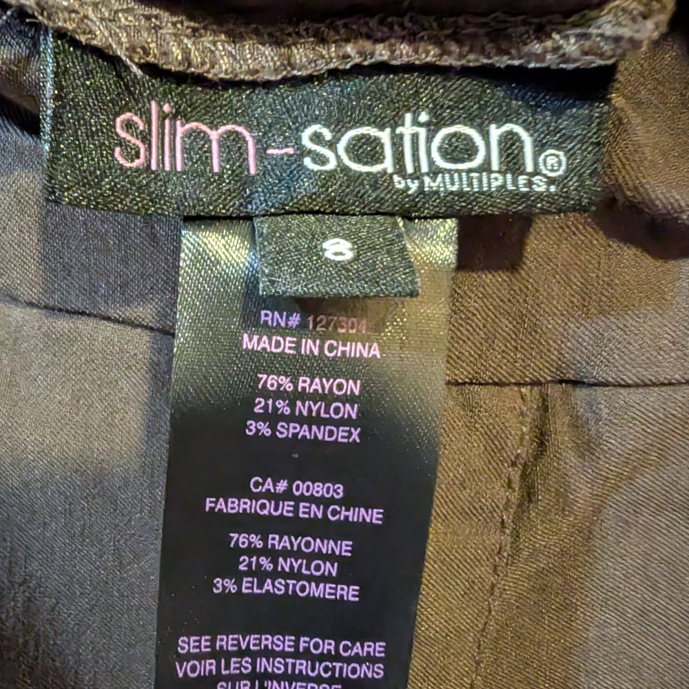 Brown Straight Leg Pants